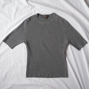 Grey Crewneck Shirt Brooks Brothers